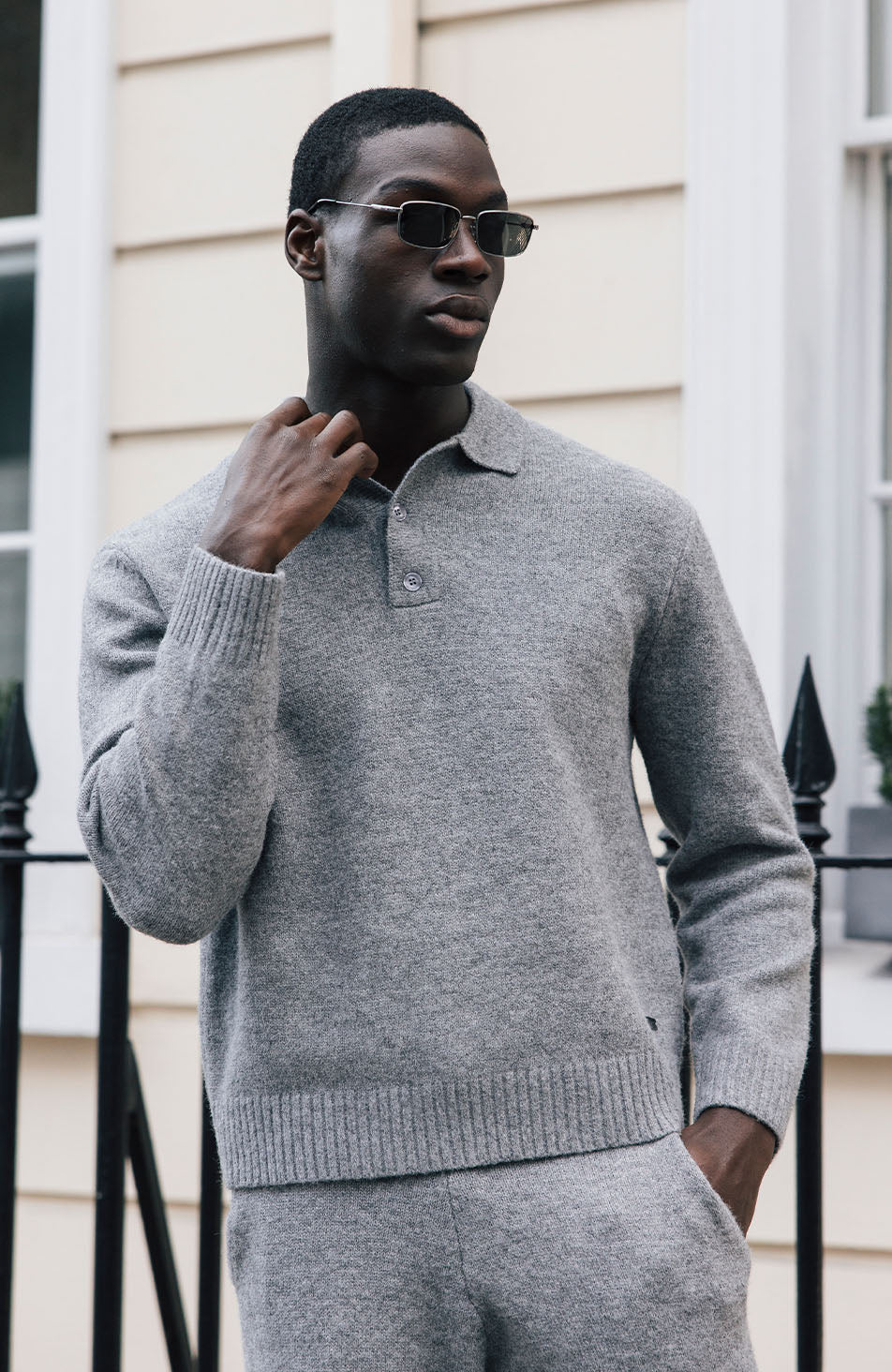 Knit Button Up Jumper