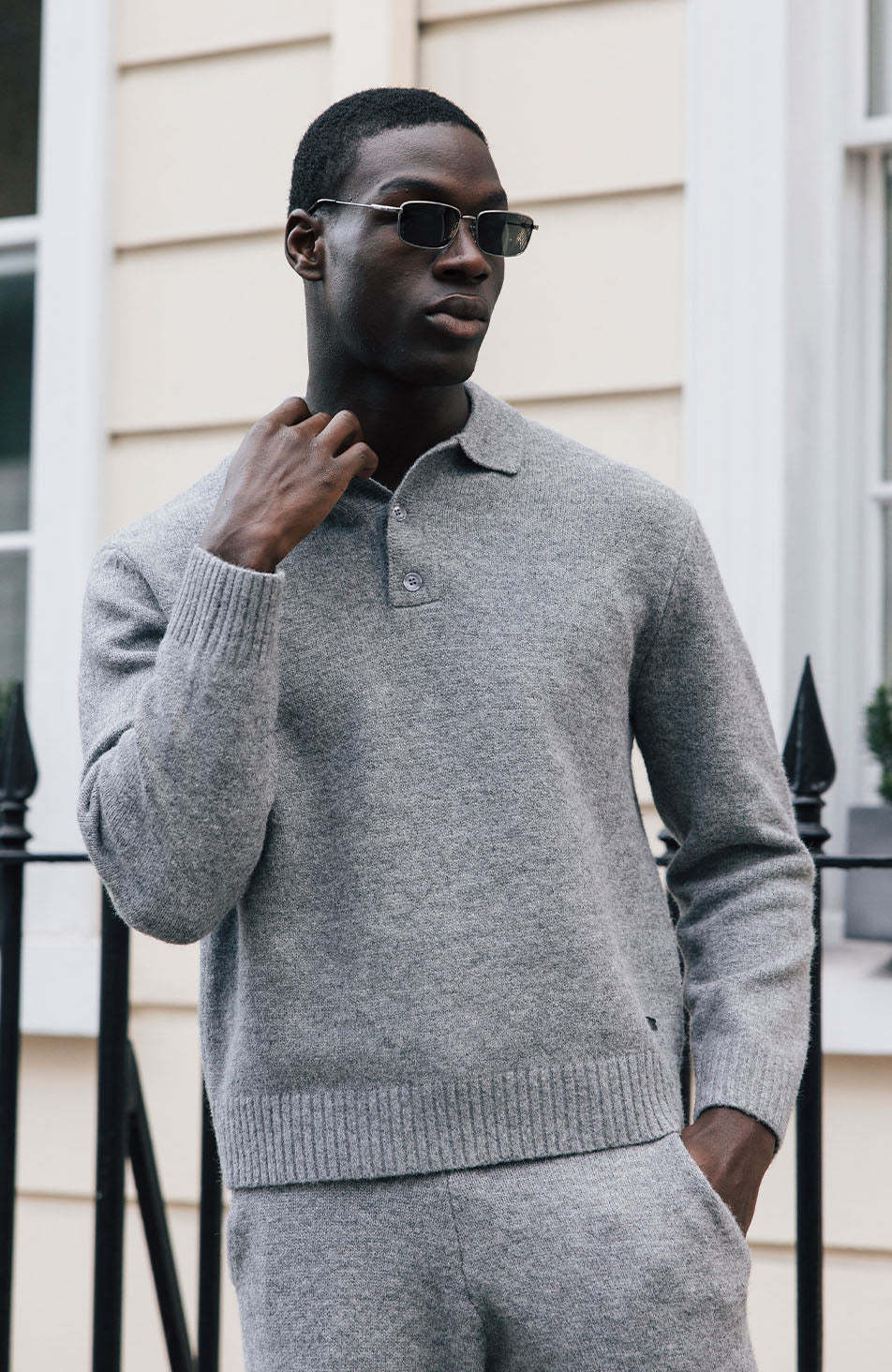 Knit Button Up Jumper