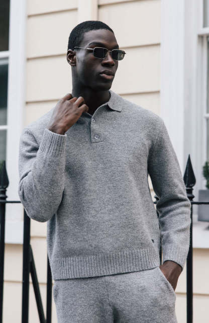Knit Button Up Jumper