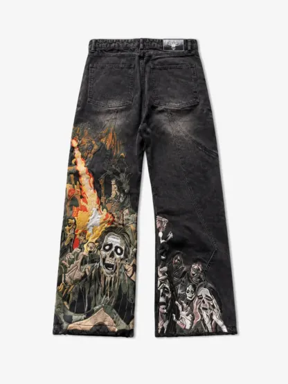 DENIM HORROR CURVED SEAM JEANS