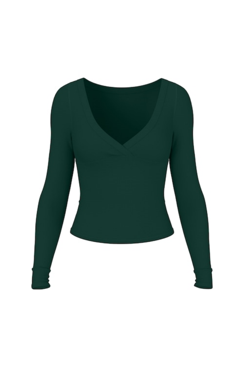 SnatchRib Crossover Longsleeve Top