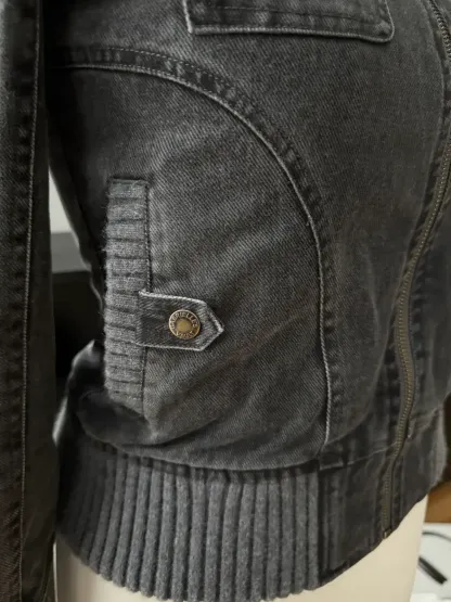 2000s Ribbed collar cargo jacket