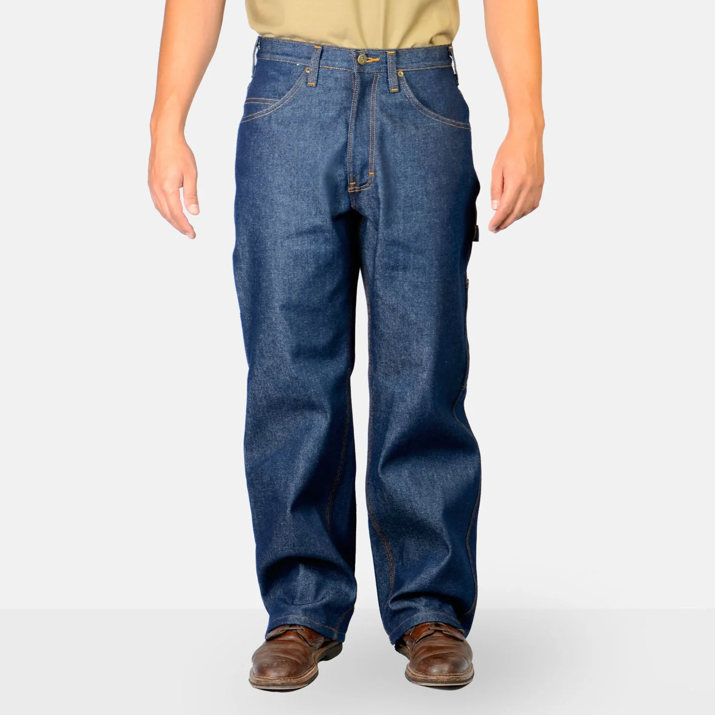 HEAVY DUTY WIDE LEG CARPENTER DENIM WORK PANTS