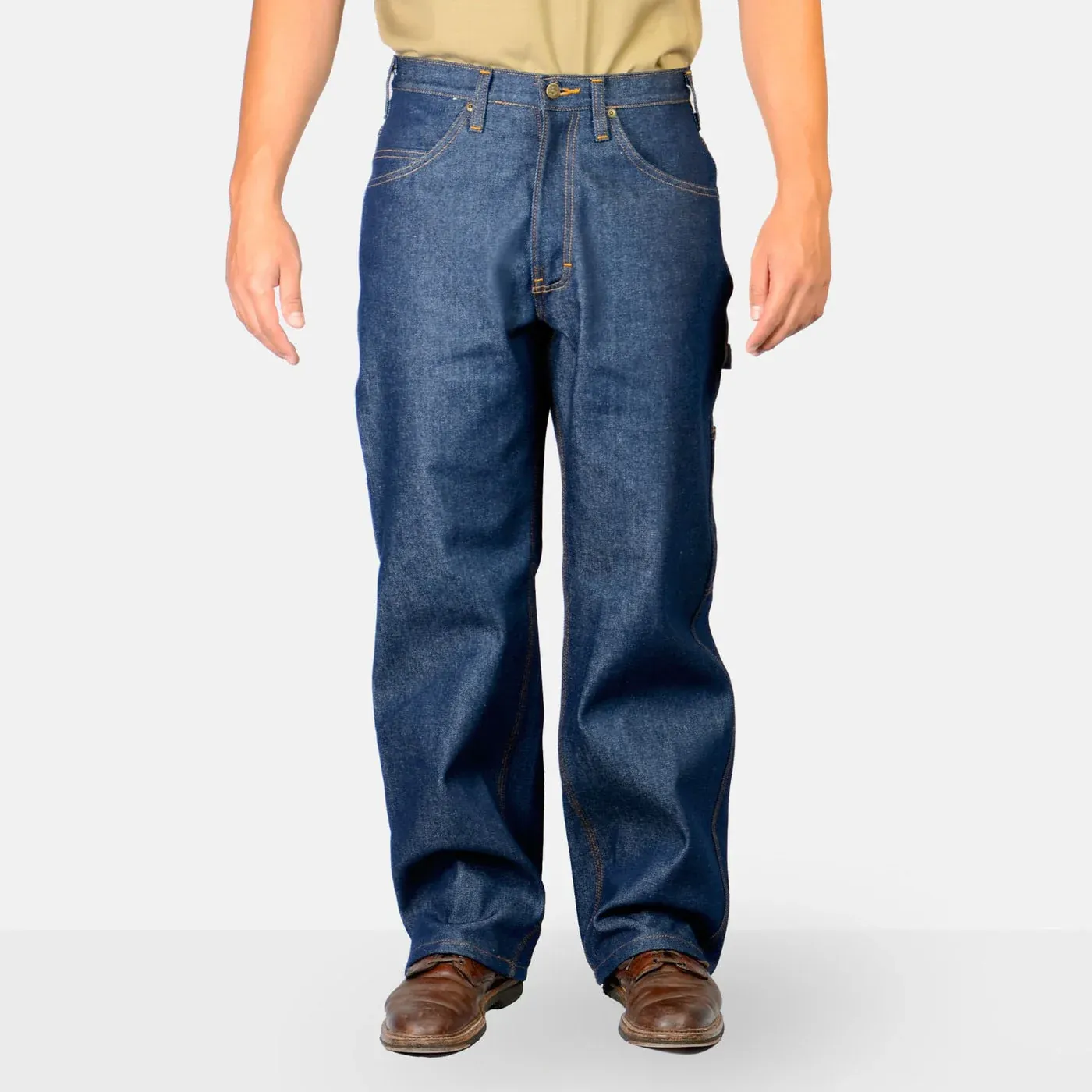 HEAVY DUTY WIDE LEG CARPENTER DENIM WORK PANTS