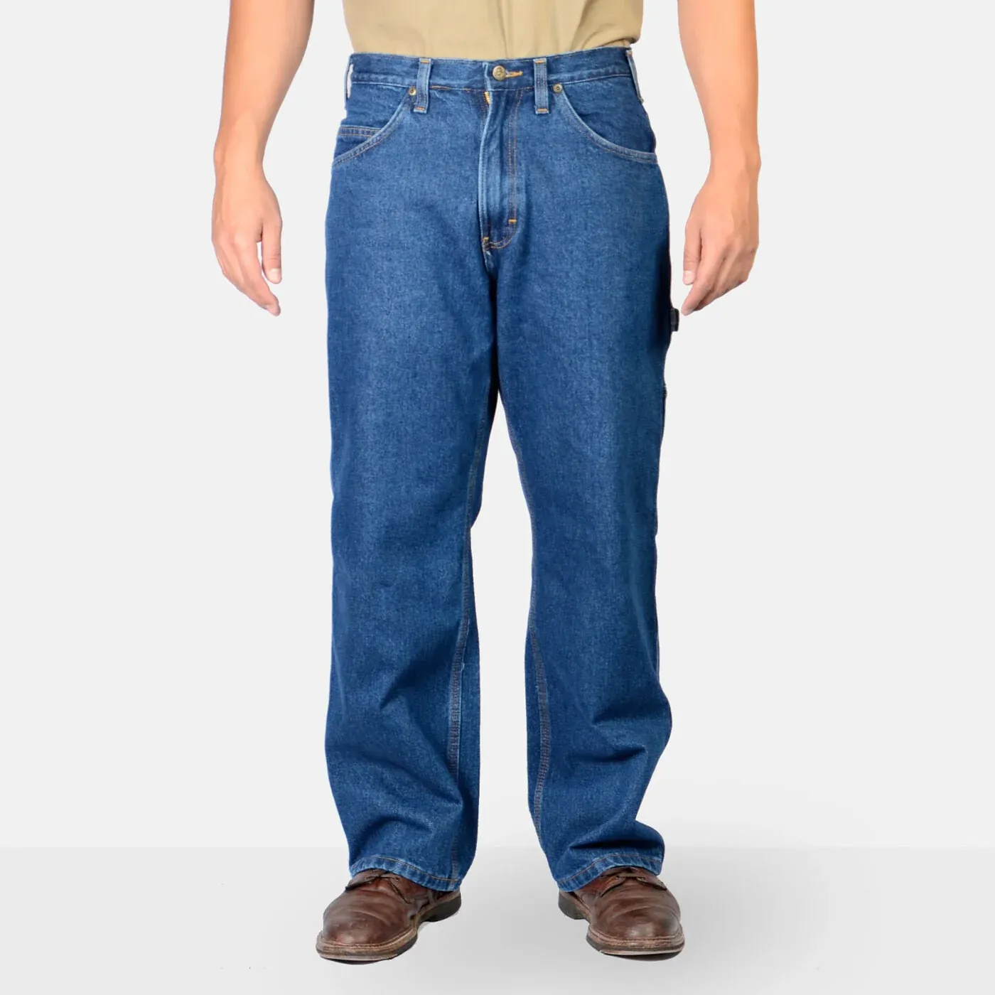 HEAVY DUTY WIDE LEG CARPENTER DENIM WORK PANTS