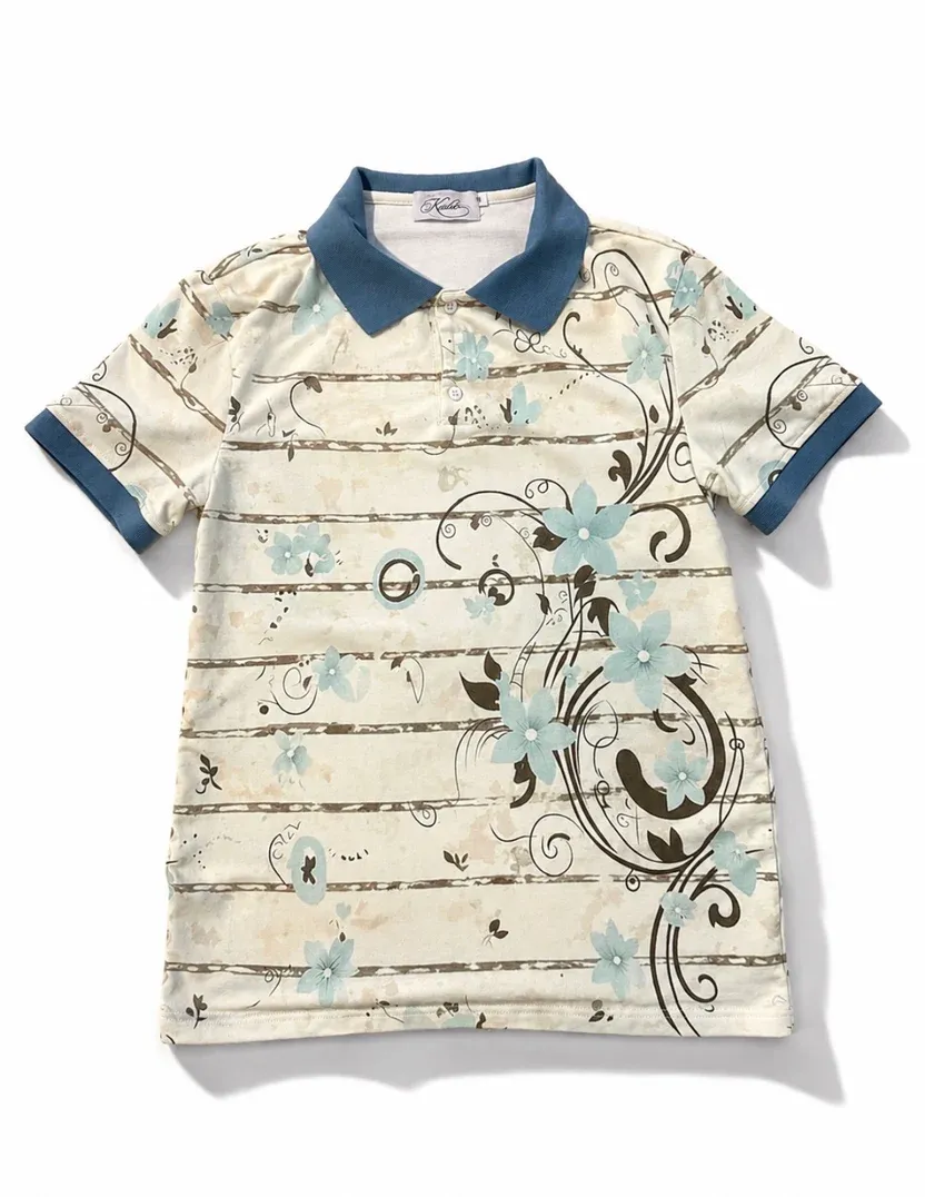 Blossom Overload Floral Polo