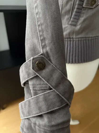 2000s Ribbed collar cargo jacket