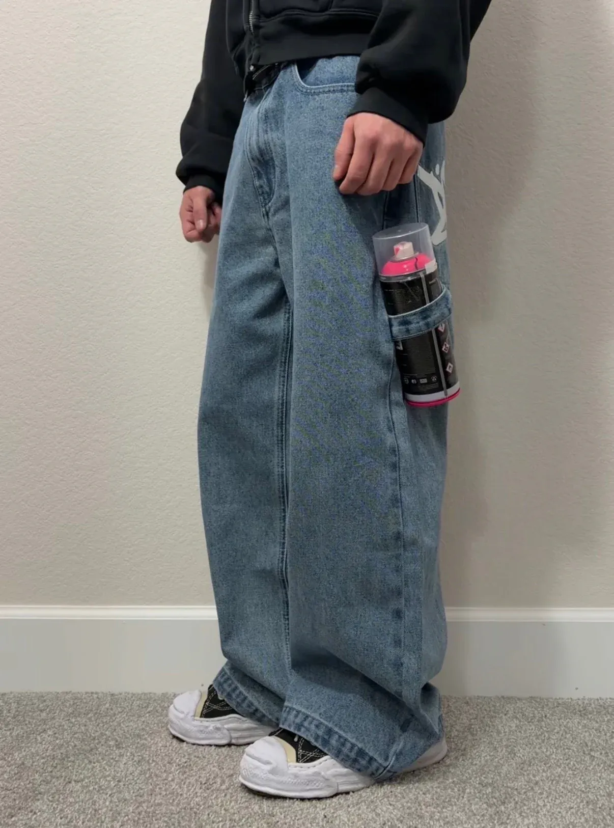 DEM BAGGY BLACK JEANS