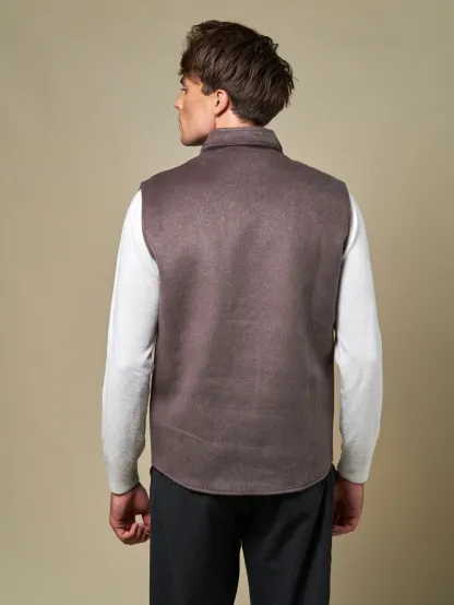 WOOL REVERSIBLE GILET