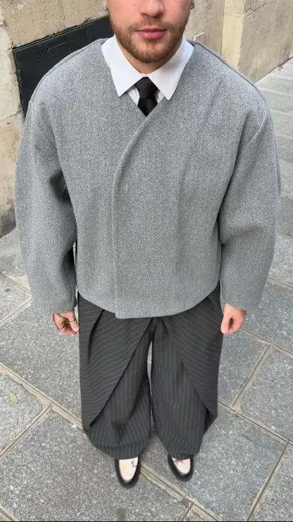 WOOL TEXTURED JACKET