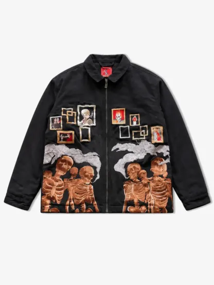 COTTON SKELETON WORK JACKET