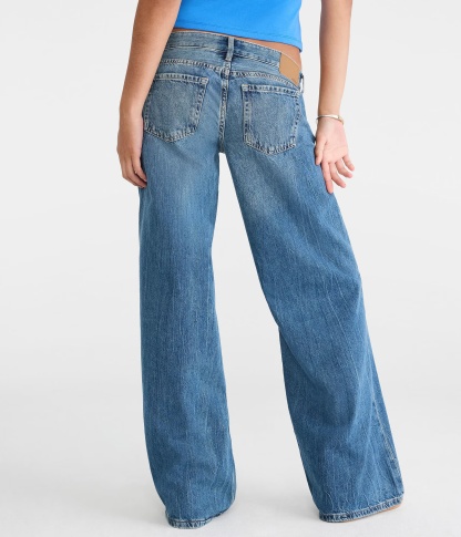 Super Low-Rise Ultra Wide Leg Jean (Buy 2 Free Shipping）