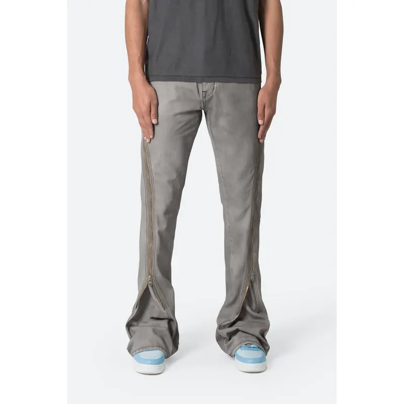 Zipper Flare Denim Jeans