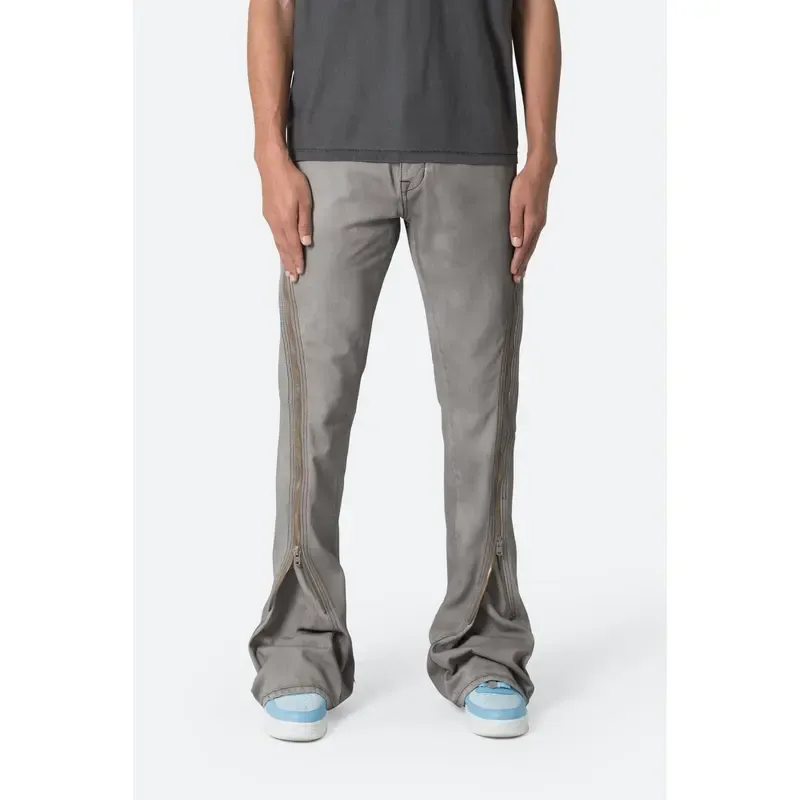 Zipper Flare Denim Jeans