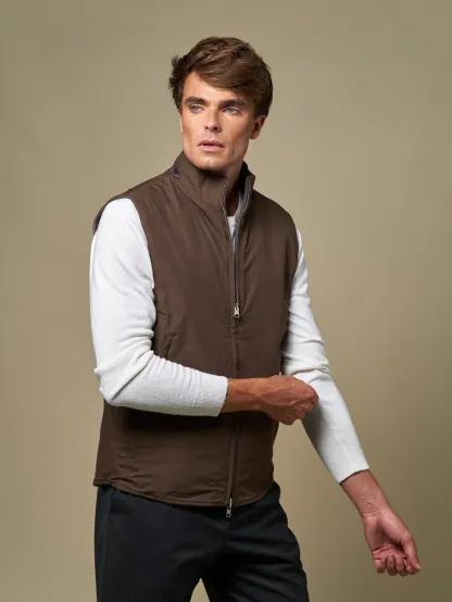WOOL REVERSIBLE GILET