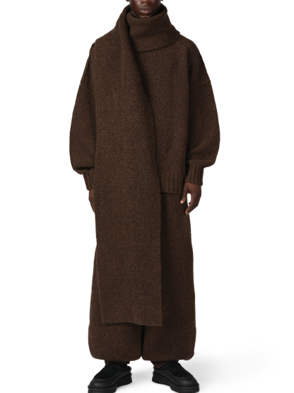 WOOL KNIT DUVET SCARF