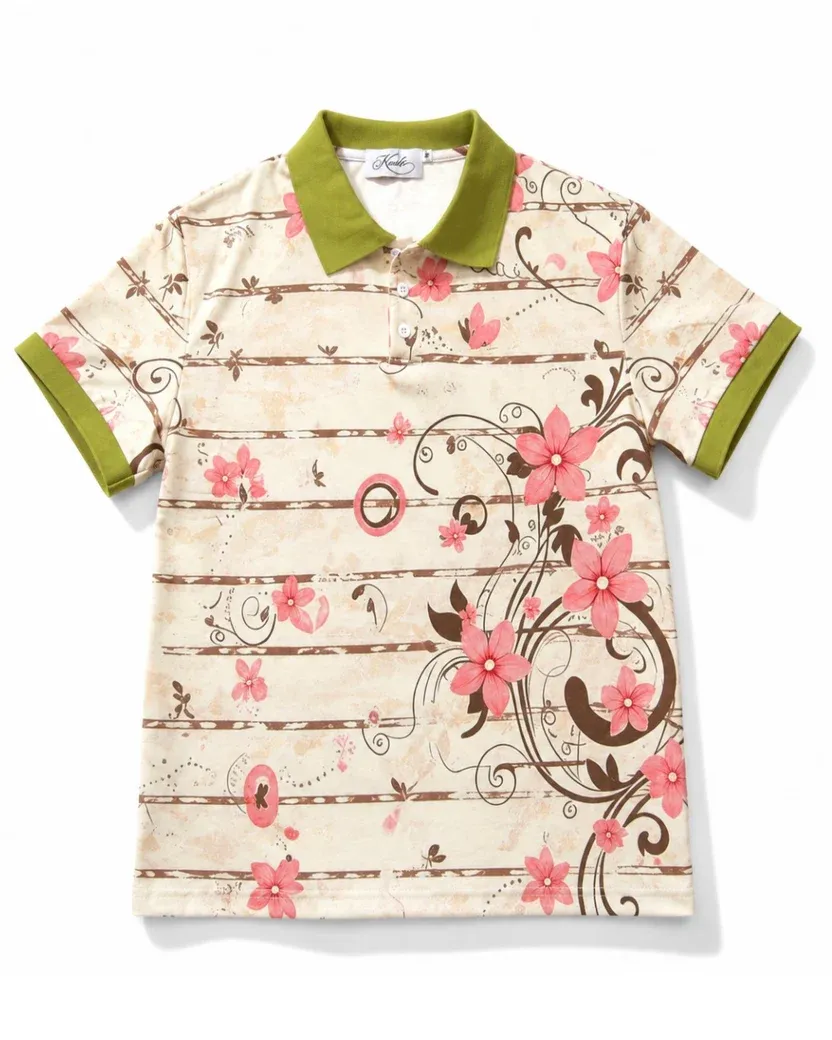 Blossom Overload Floral Polo