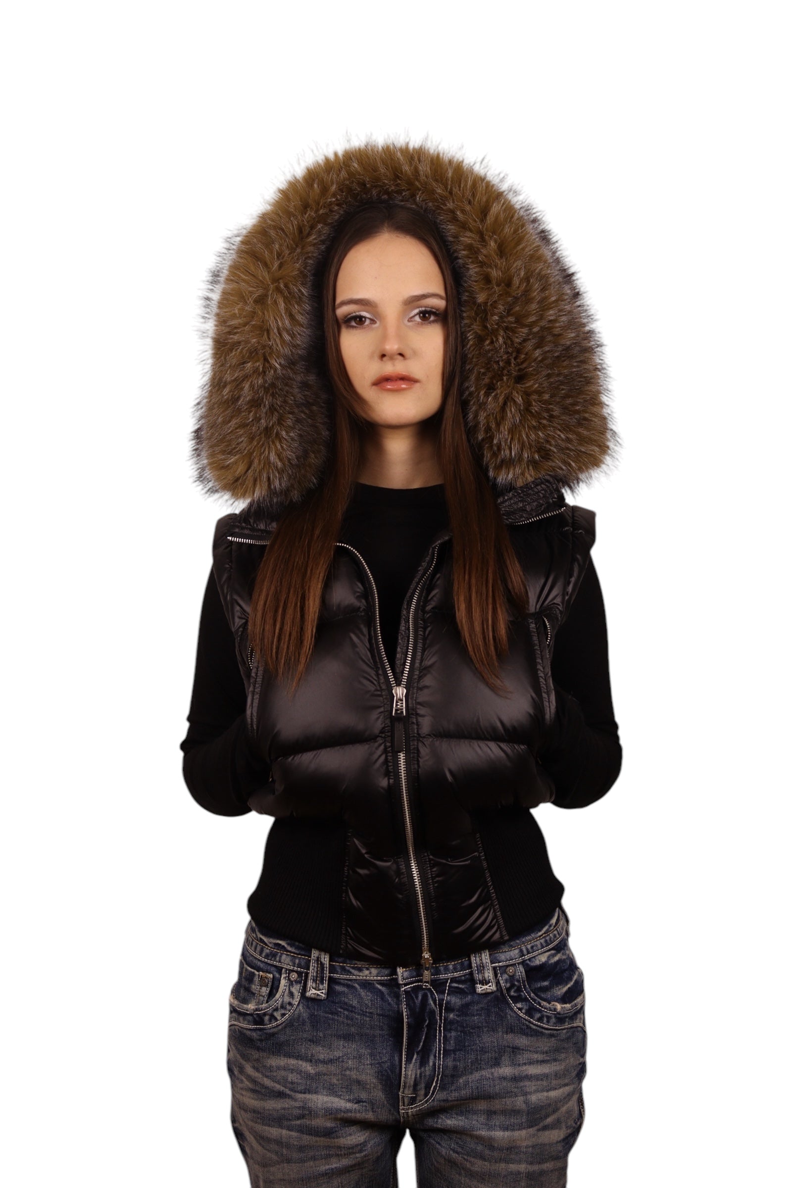 3 in 1 00s leather laqué jacket