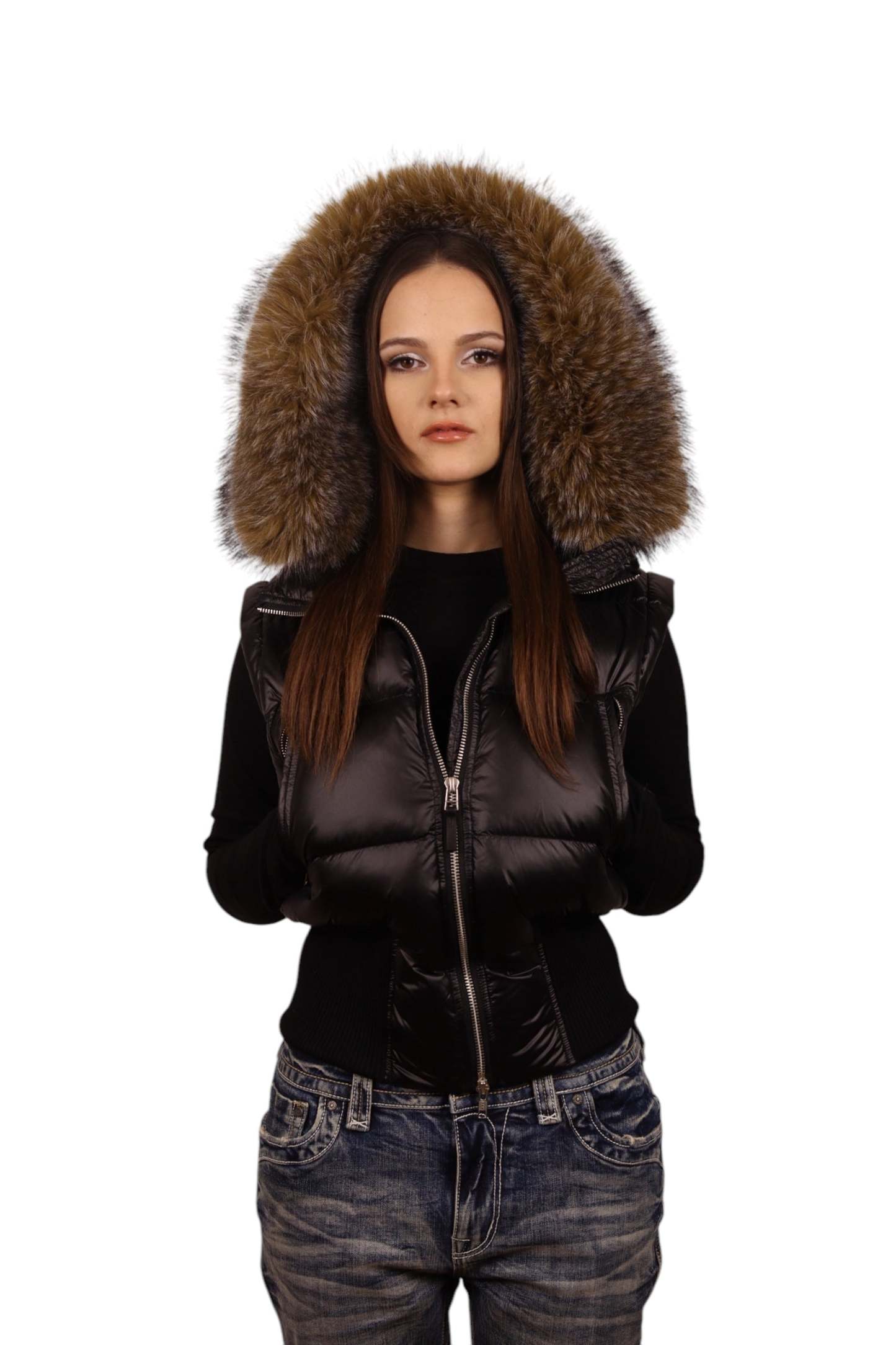 3 in 1 00s leather laqué jacket