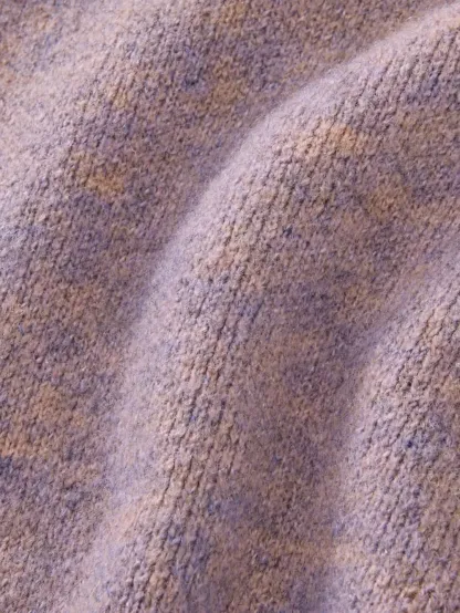 MELANGE BOXY KNIT SWEATER
