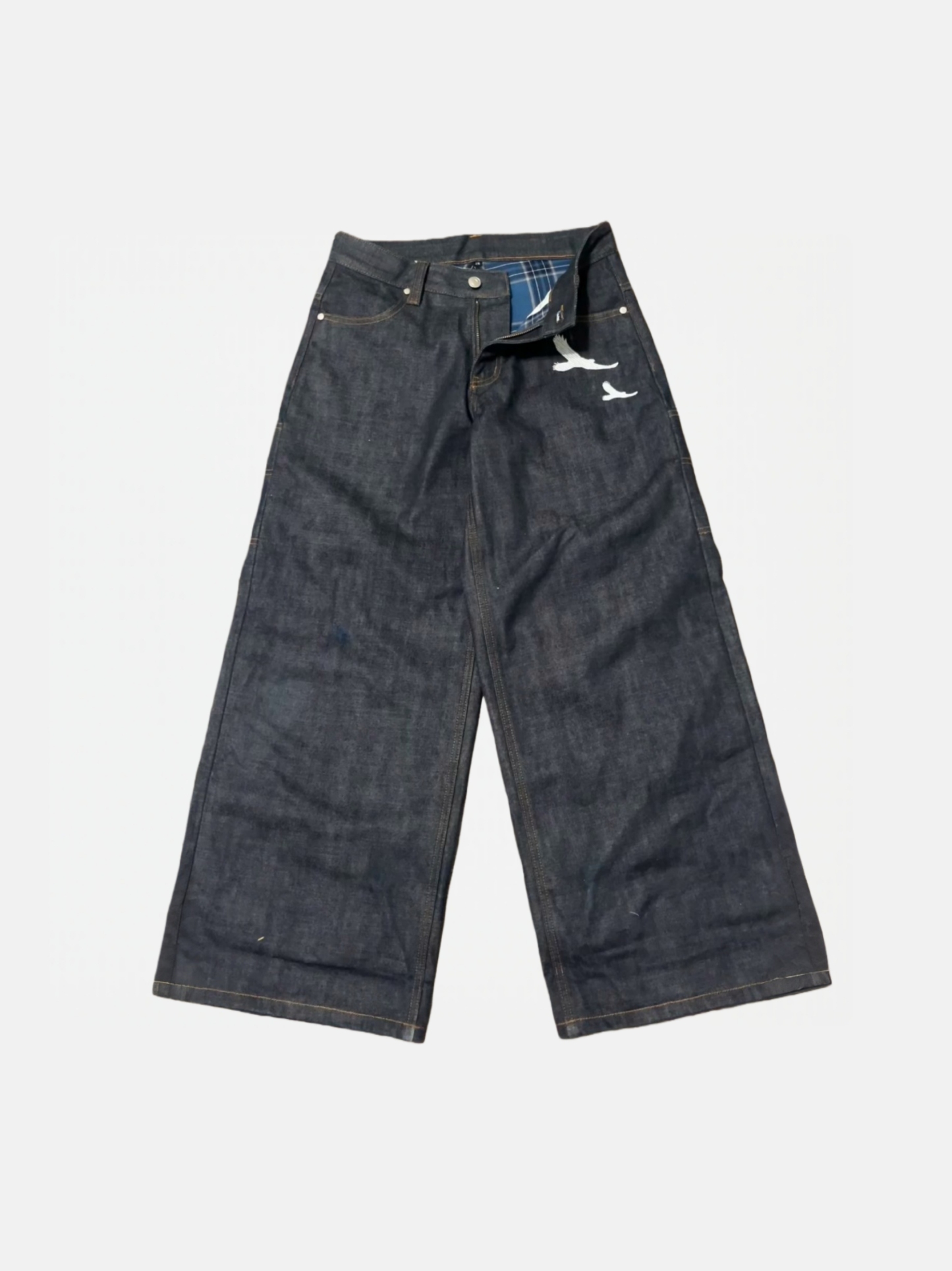13OZ PLAID-LINED SELVEDGE DENIM