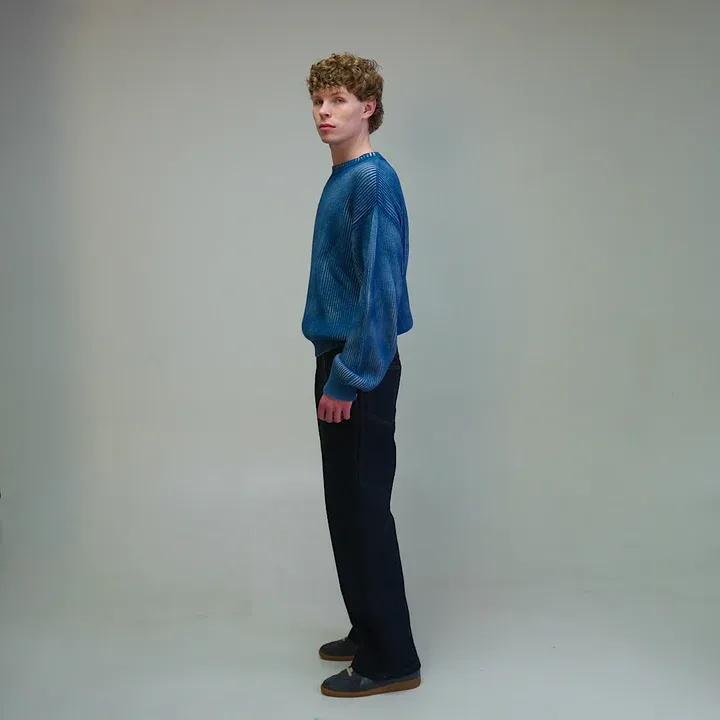 Taupe Washed Knitted Sweater