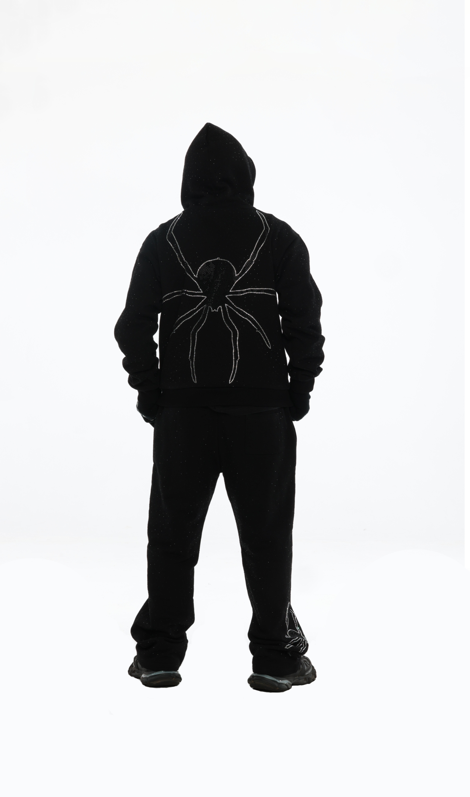 BLACK SPIDER HOODIE