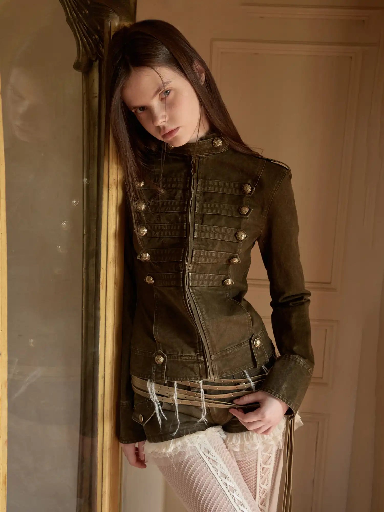 Napoleon Washed Canvas Fitted Jacket