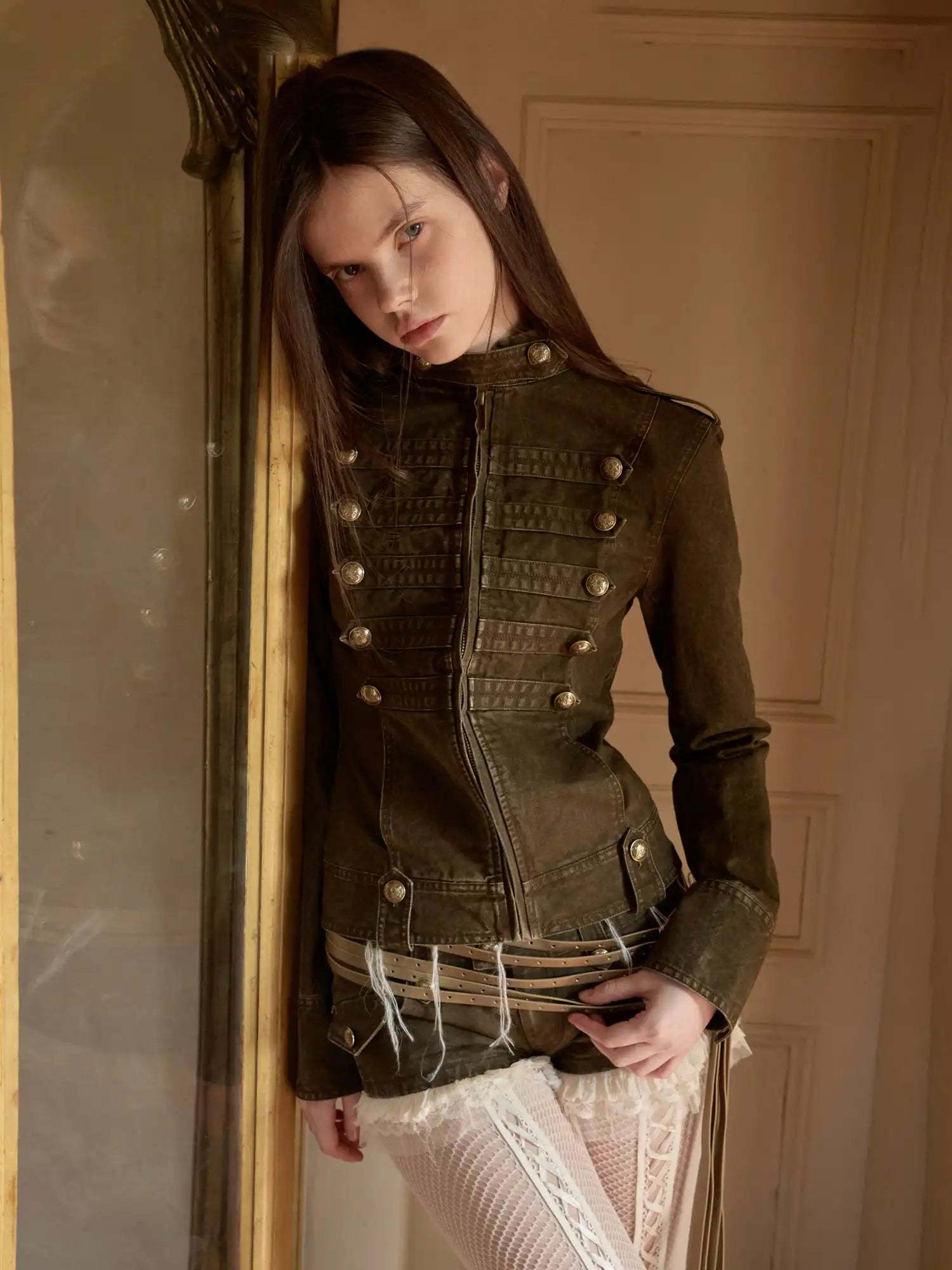 Napoleon Washed Canvas Fitted Jacket