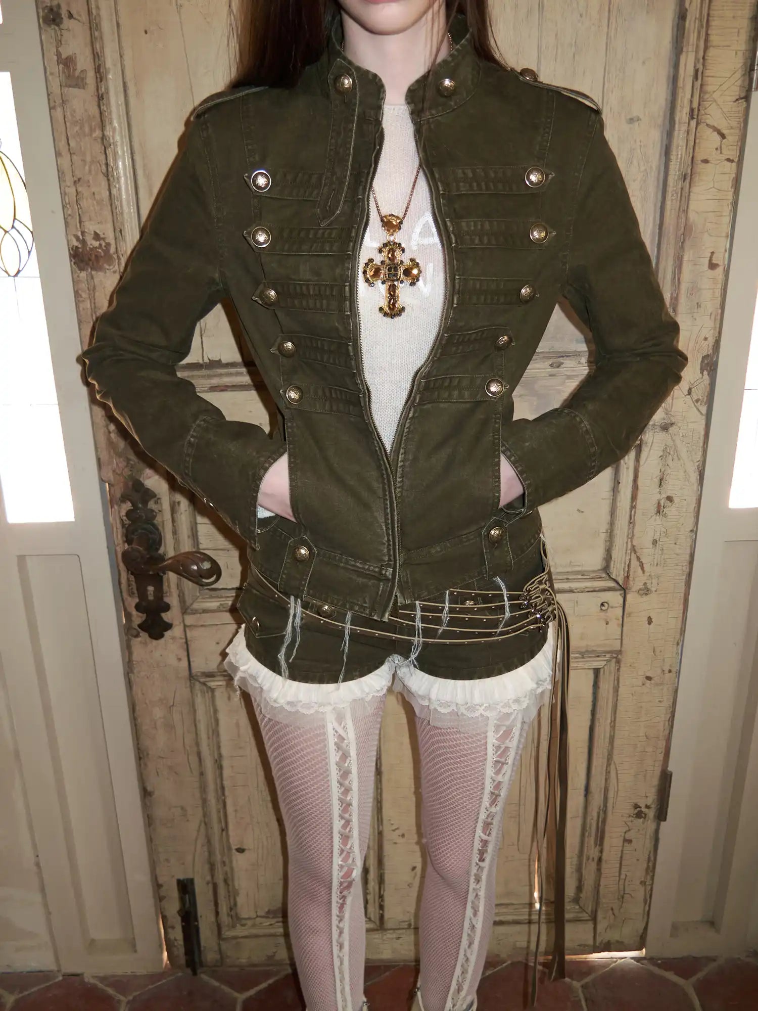 Napoleon Washed Canvas Fitted Jacket