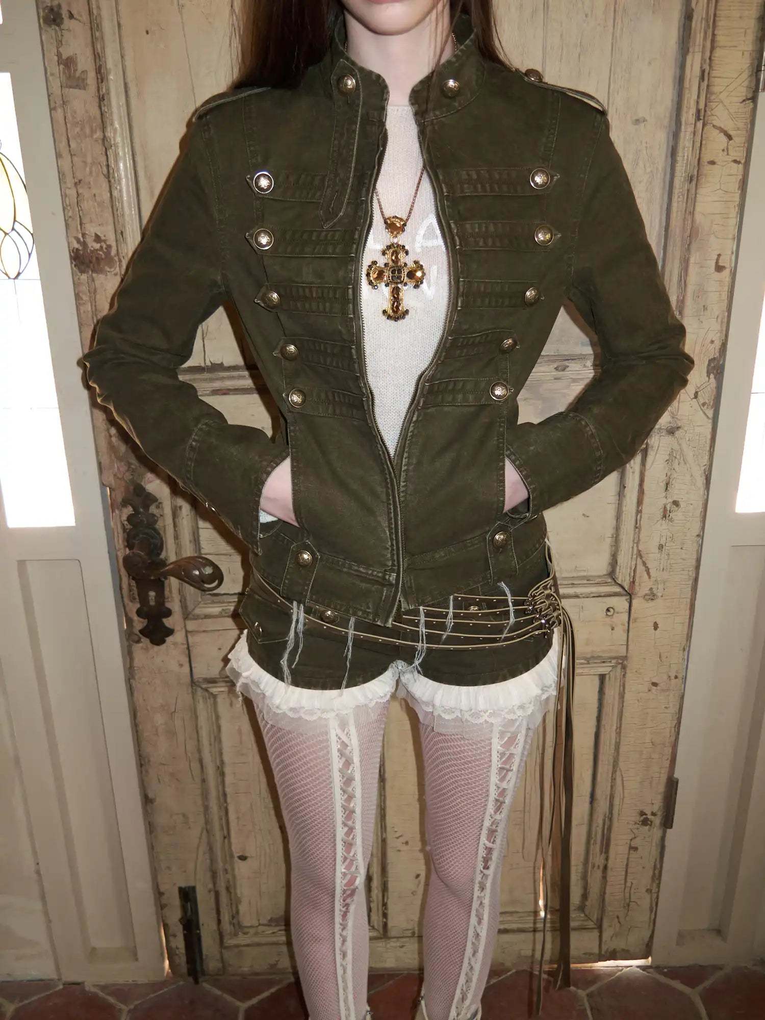 Napoleon Washed Canvas Fitted Jacket