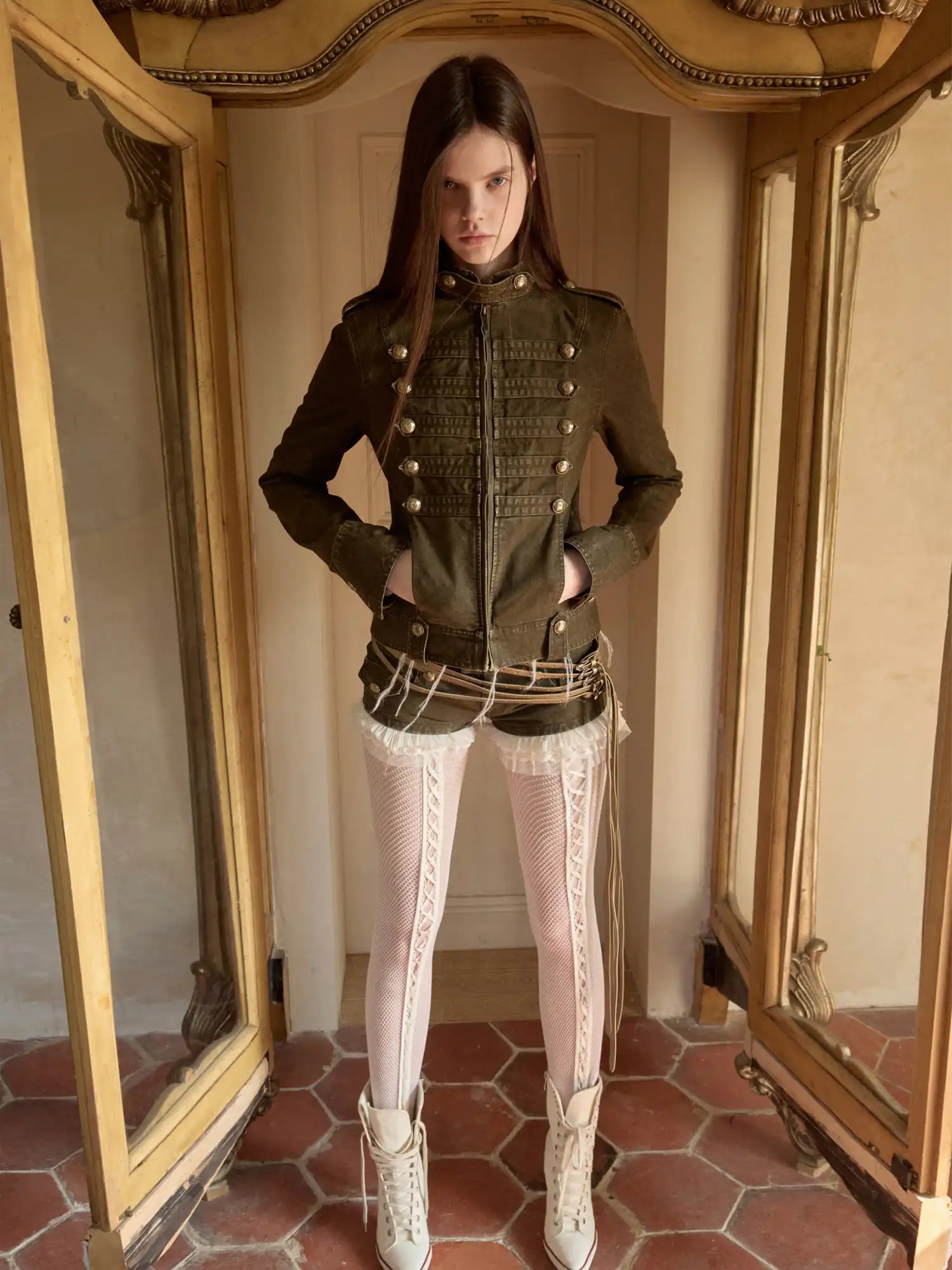 Napoleon Washed Canvas Fitted Jacket