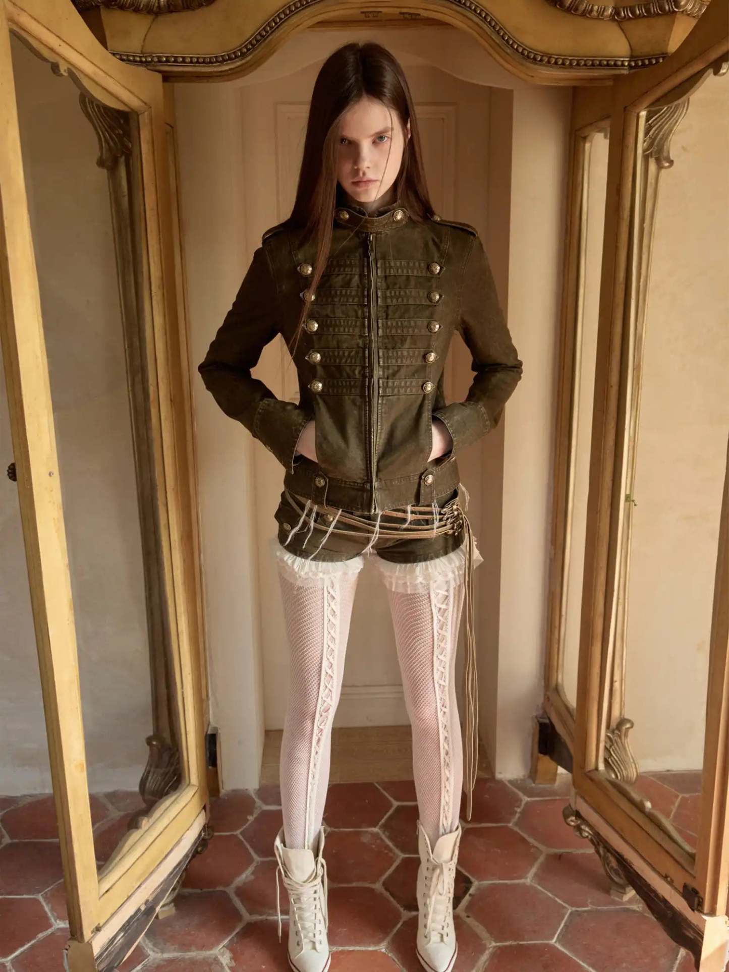 Napoleon Washed Canvas Fitted Jacket