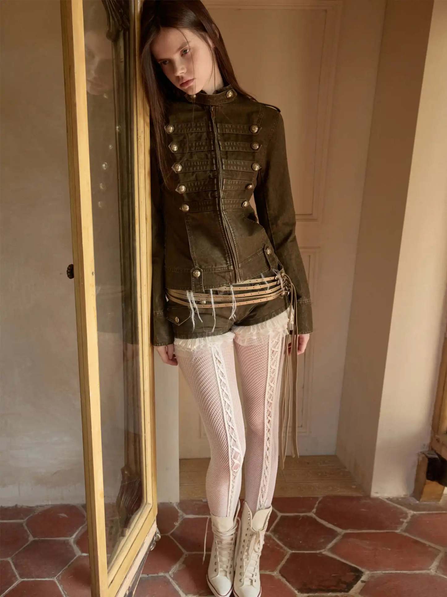 Napoleon Washed Canvas Fitted Jacket