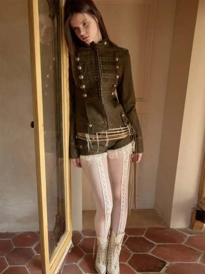 Napoleon Washed Canvas Fitted Jacket