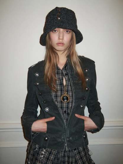 Napoleon Washed Canvas Fitted Jacket