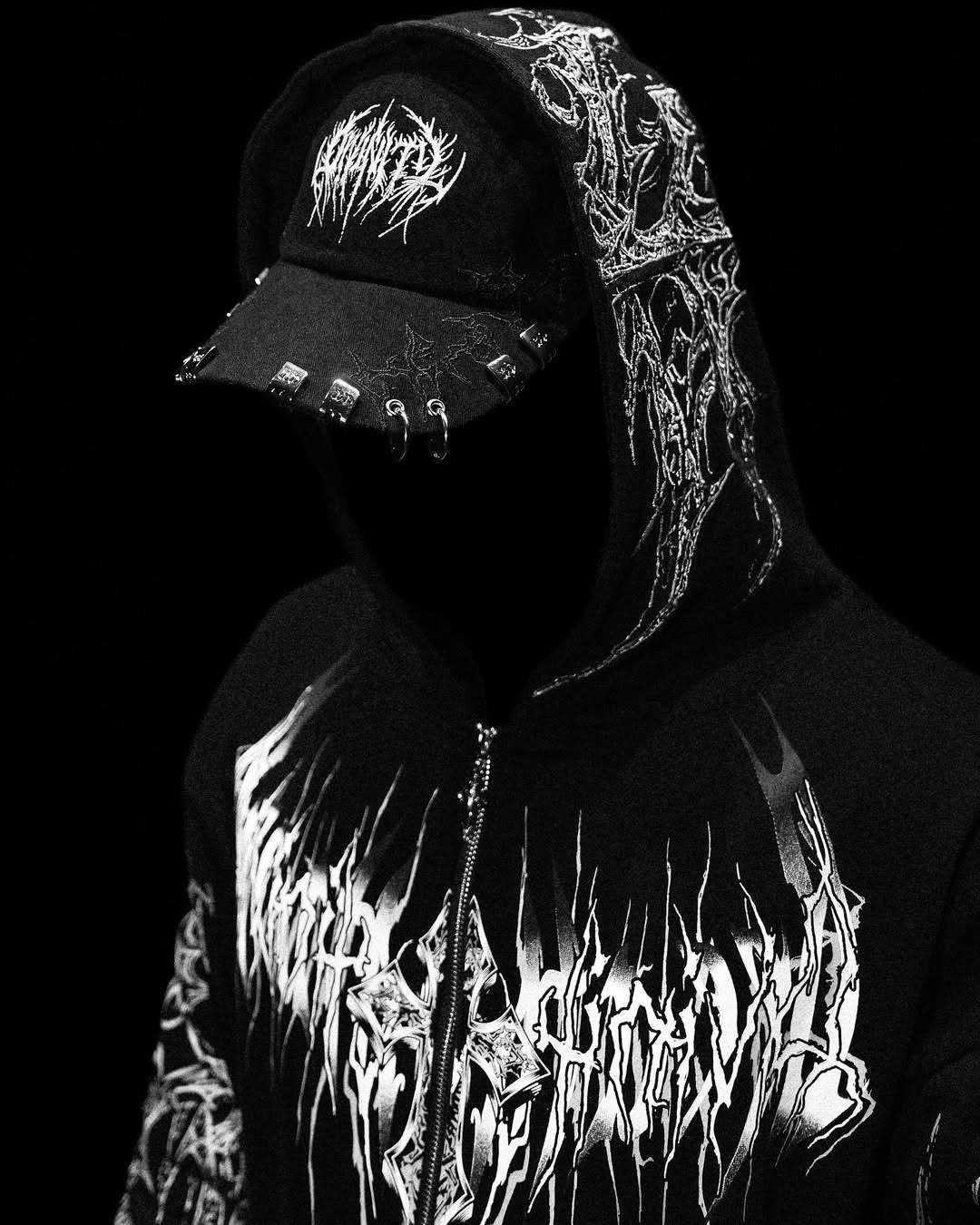 Celestial Blade Oversized Zip-up hoodie