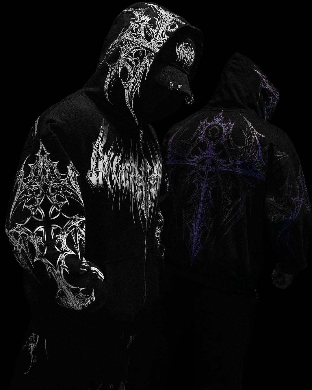 Celestial Blade Oversized Zip-up hoodie