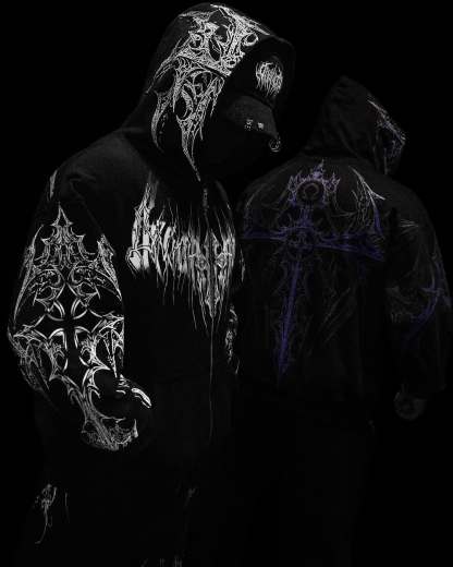 Celestial Blade Oversized Zip-up hoodie