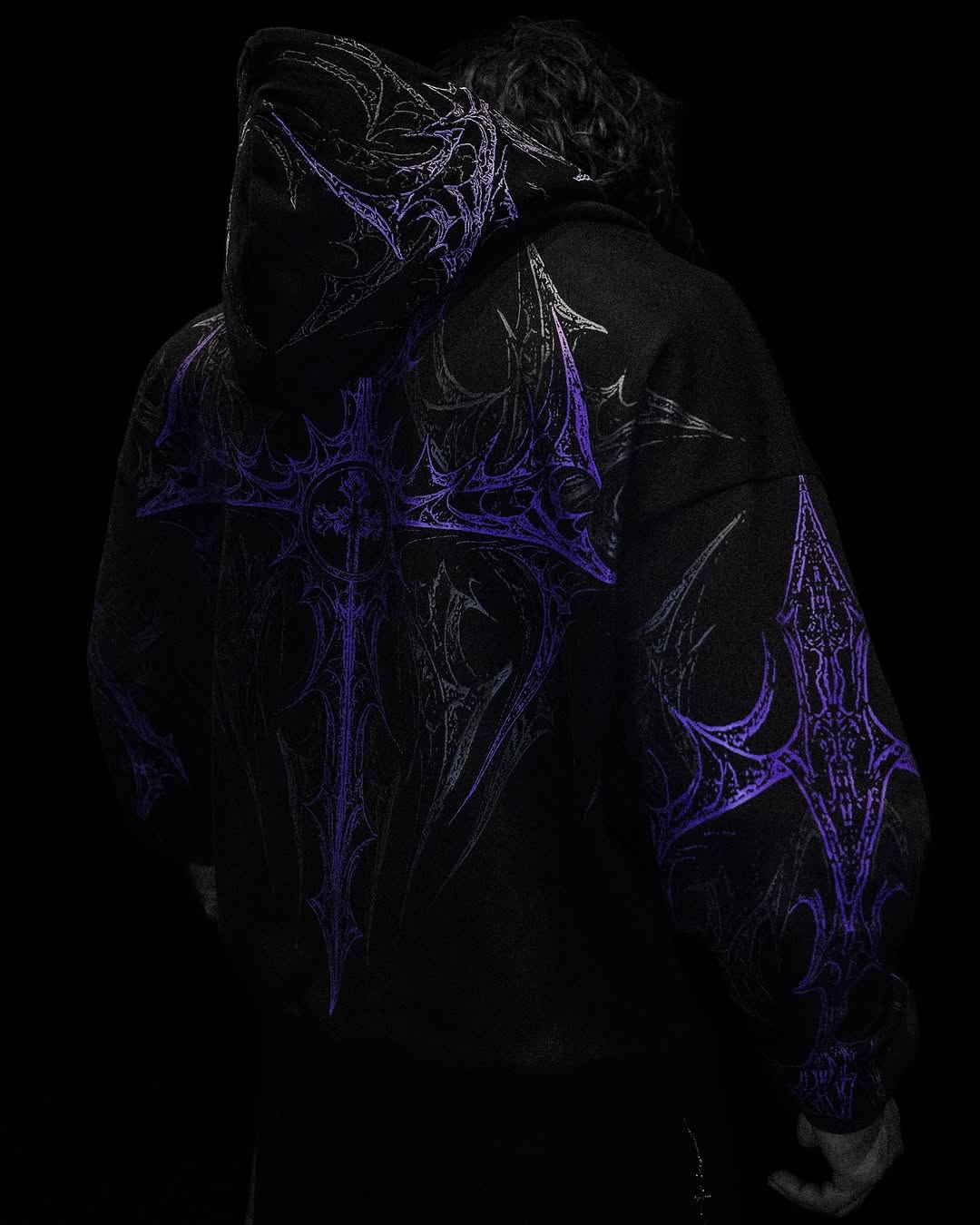 Celestial Blade Oversized Zip-up hoodie