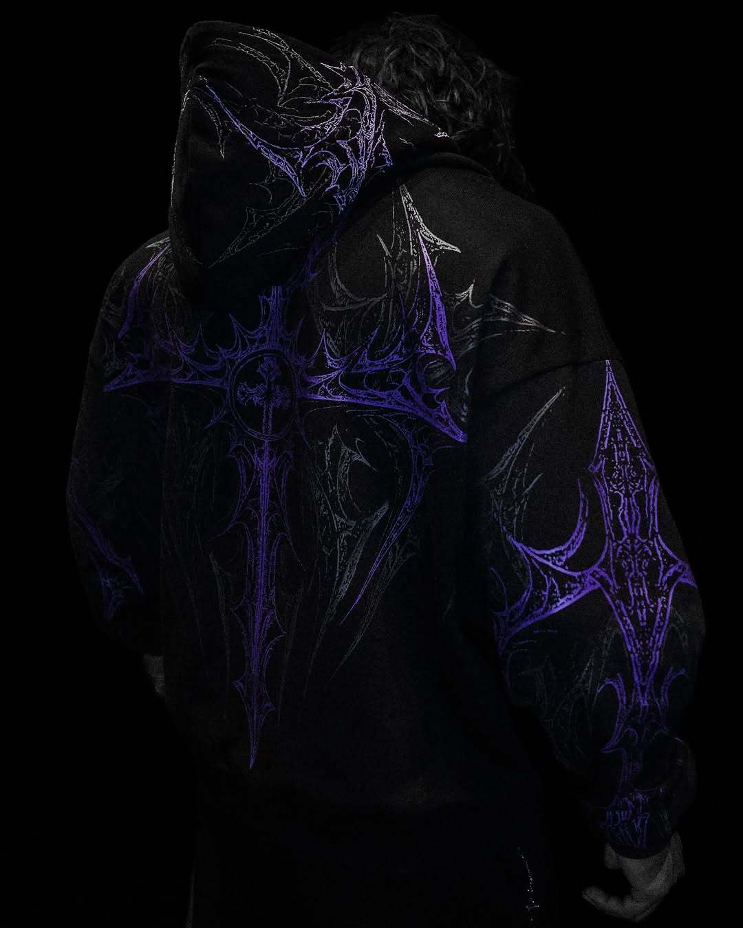 Celestial Blade Oversized Zip-up hoodie