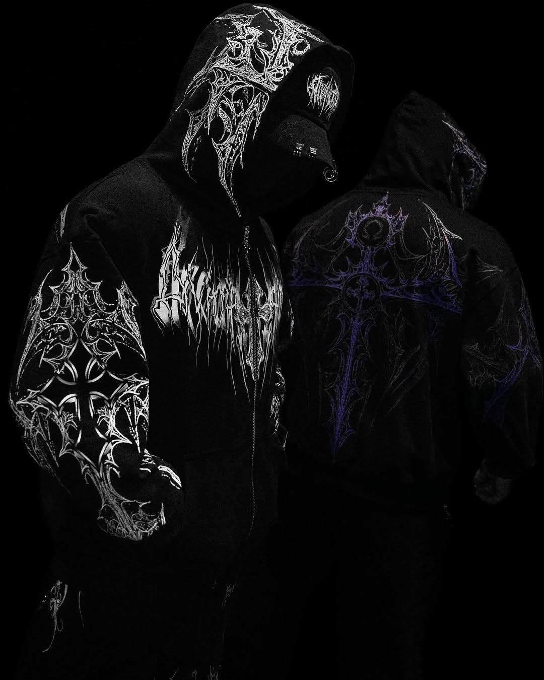 Celestial Blade Oversized Zip-up hoodie