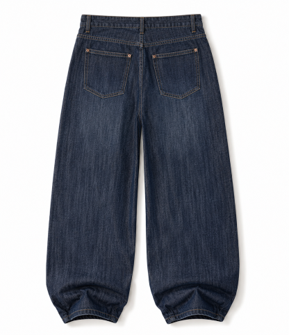 BUTTON DENIM JEANS