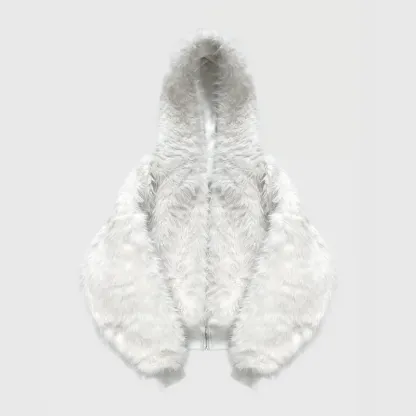 YETI FUR REVERSIBEL ZIP HOODIE