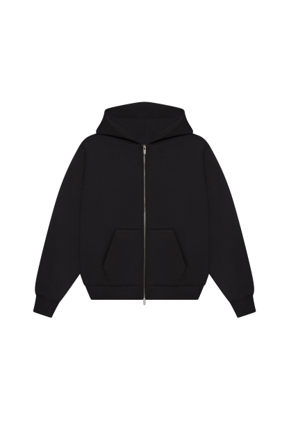 610 GSM MONOCHROME ZIPPED HOODIE