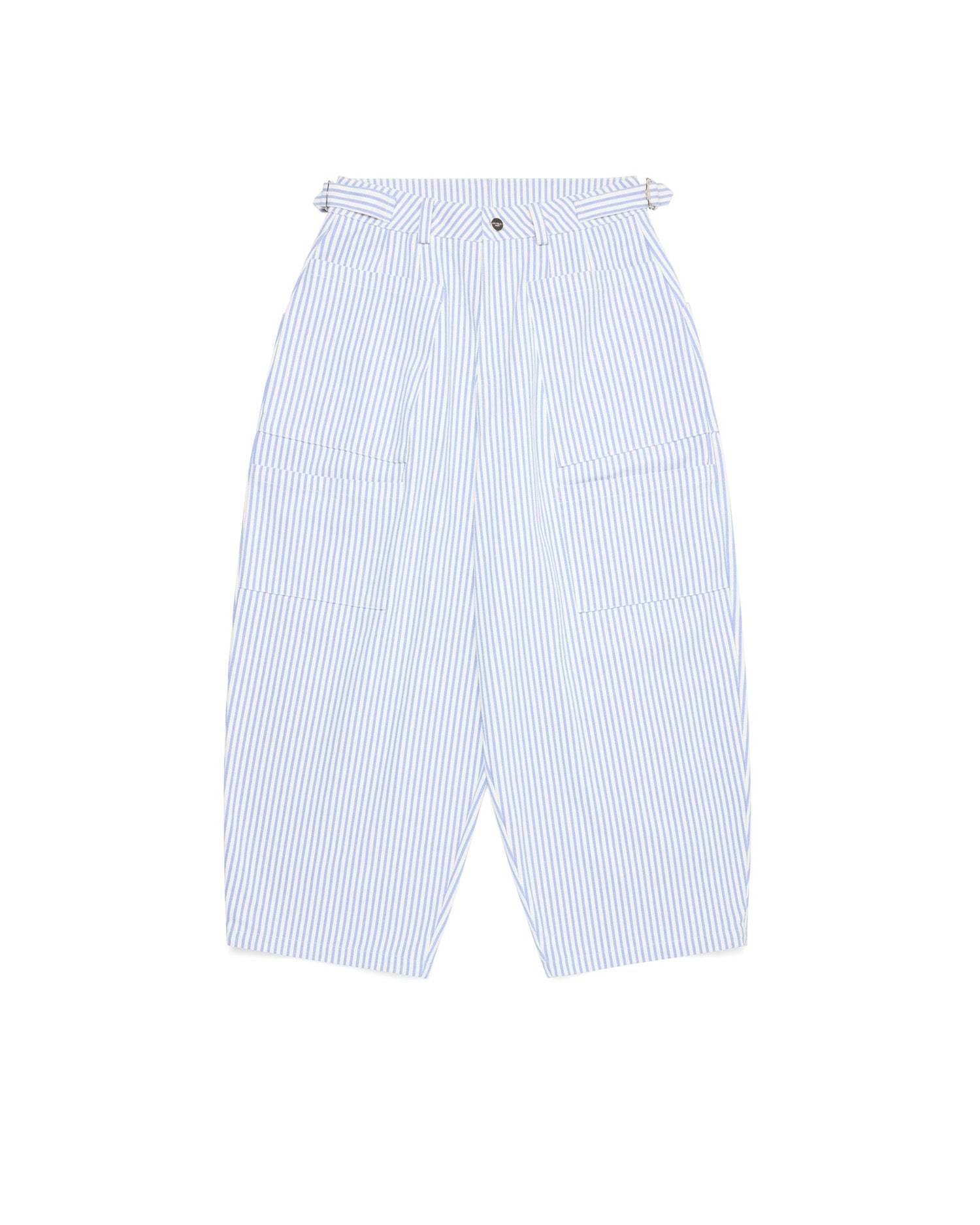 CANVAS BALLOON PINSTRIPE PANTS