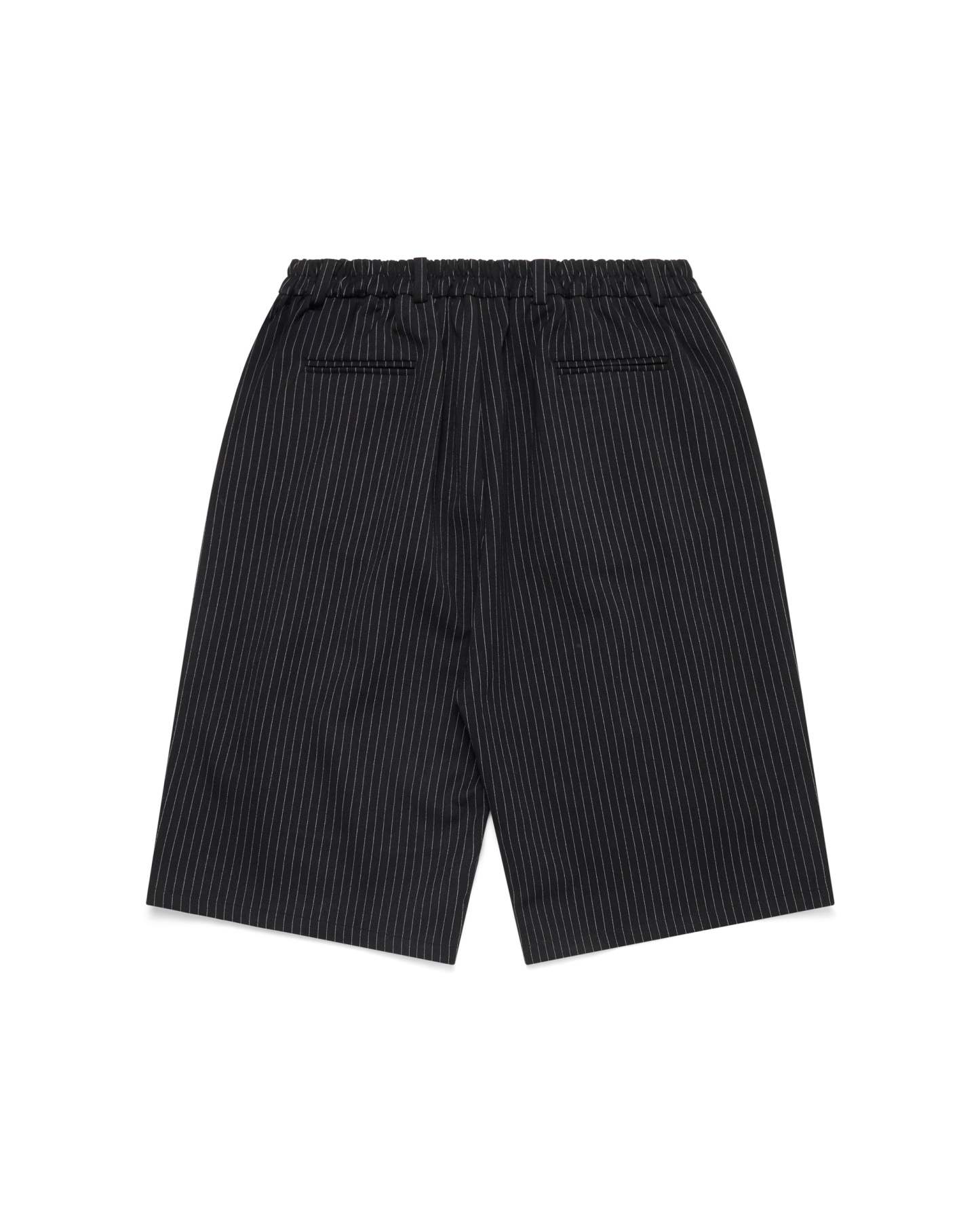 PINSTRIPE PLEATED SHORTS