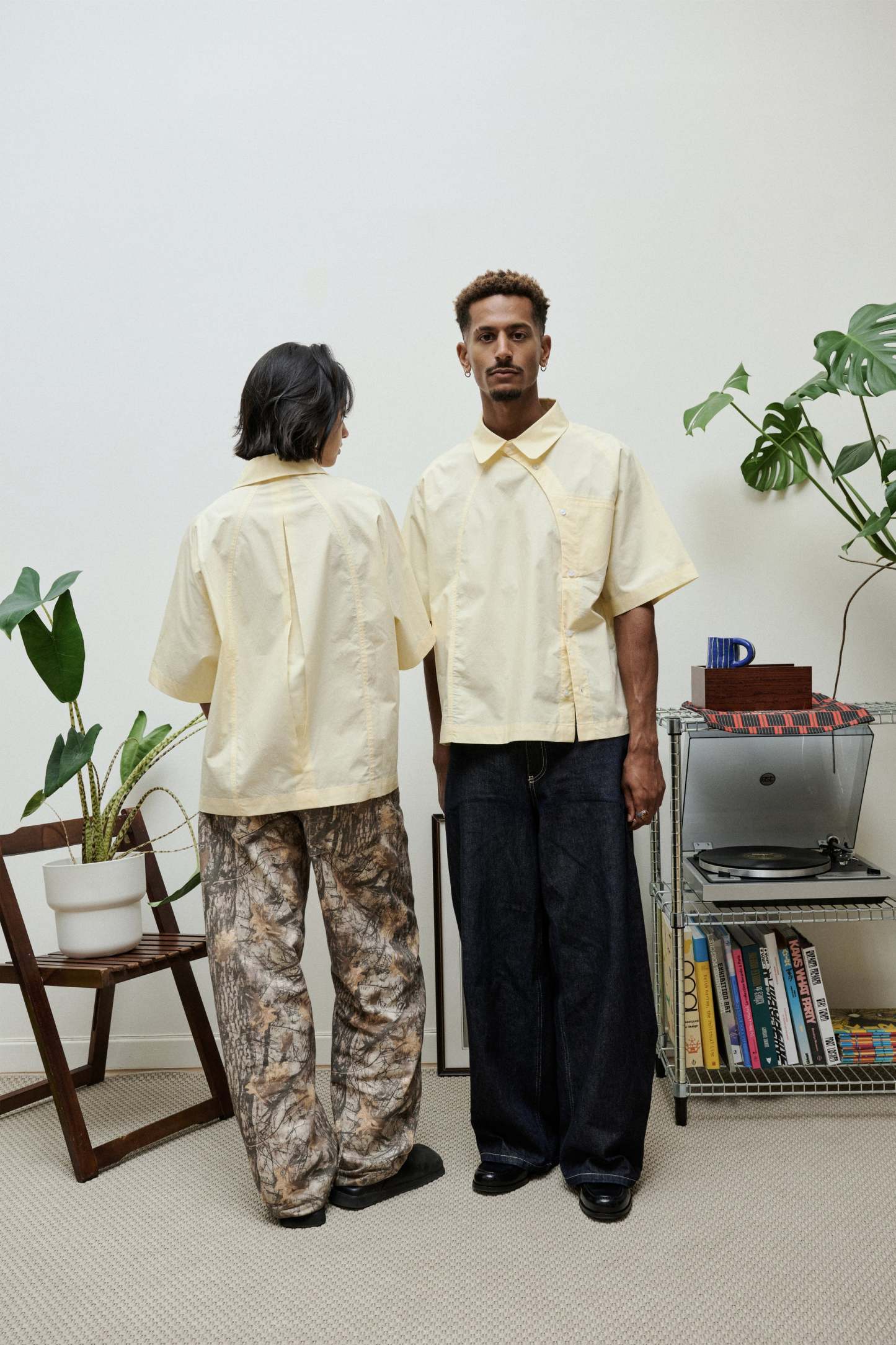 SHIRTS BUTTONED DIAGONALLY