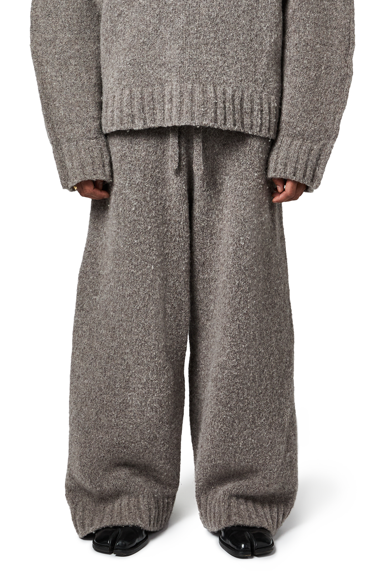 WOOL-KNIT PANTS