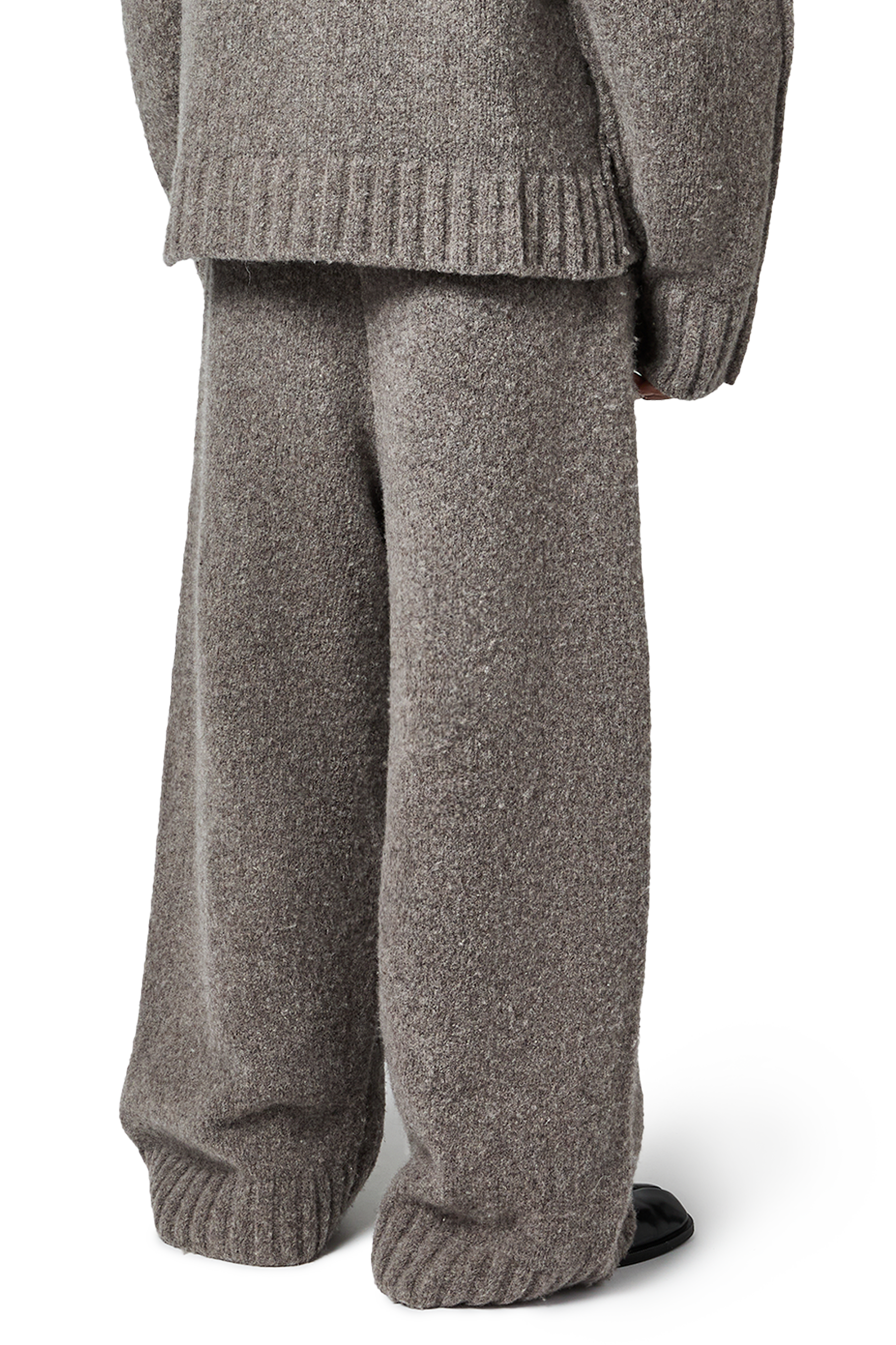 WOOL-KNIT PANTS
